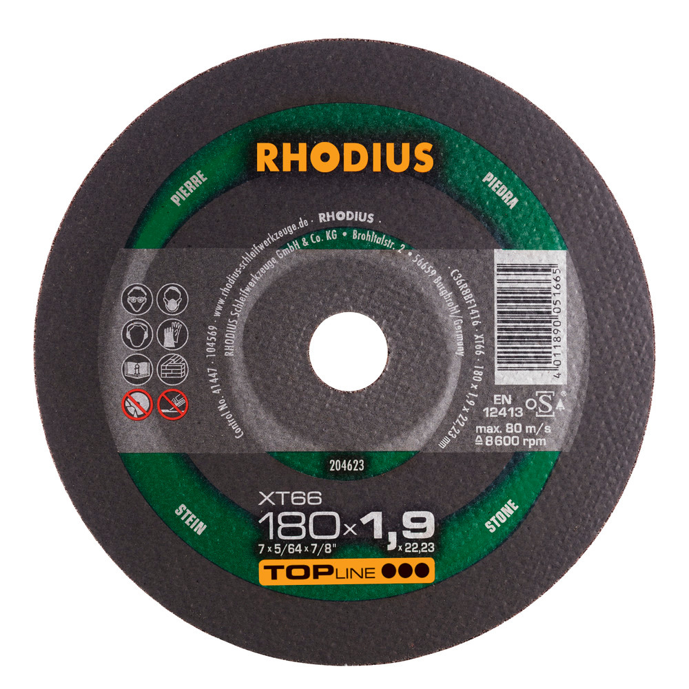 Δίσκος πέτρας RHODIUS ΧT66 180x1,9x22,23